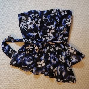 White House Black Market Strapless Bodice Top sz 2